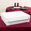 19" x 14" x 4" White 2-Pieces Half Sheet Bakery/Cake Box - 50/Bundle - Image 2