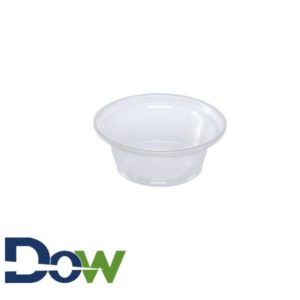1oz Clear Squat Plastic Soufflé / Portion Cup - 2500/Case