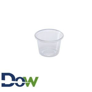 1oz Clear Tall Plastic Soufflé / Portion Cup - 2500/Case