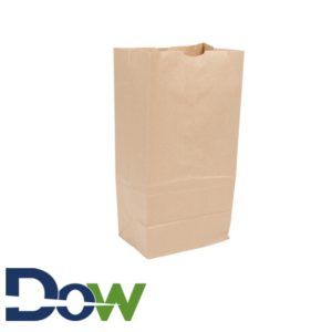 #20 20 lb. Brown Short Grocery Paper Bag - 500/Bundle