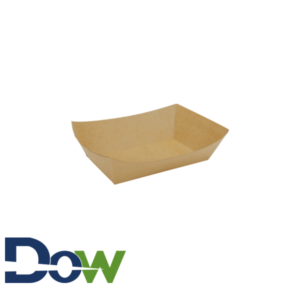 #200 2lb. Brown Paper Food Tray - 1000/Case