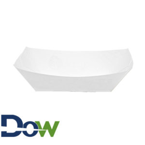 #200 2lb.White Paper Food Tray - 1000/Case