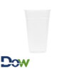 24oz Clear PET Plastic Cold Cup - 600/Case