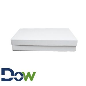 26" x 19" x 4" White 2-Pieces Full Sheet Bakery/Cake Box with Top - 25/Bundle