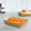 #300 3lb. Brown Paper Food Tray - 500/Case - Image 3