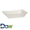 #300 3lb.White Paper Food Tray - 500/Case