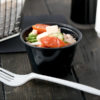 4oz Black Plastic Souffle / Portion Cup - 2500/Case - Image 2