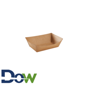 #50 0.5lb. Brown Paper Food Tray - 1000/Case