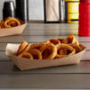 #500 5lb. Brown Paper Food Tray - 500/Case - Image 4
