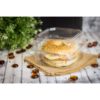 6" x 6" x 3" Clear PET Plastic Hinged Container - 500/Case - Image 3