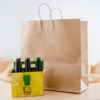 18" x 7" x 18¾" Jumbo Brown Shopping Bag with Handles - 200/Bundle - Image 2