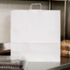 18" x 7" x 18¾" Jumbo White Shopping Bag with Handles - 200/Bundle - Image 2