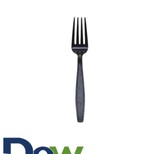Black Extra Heavy Weight PS Plastic Forks - 1000/Case