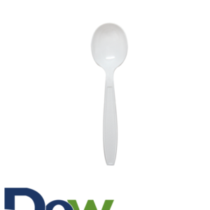 White Extra Heavy Weight PS Plastic Soup Spoon - 1000/Case