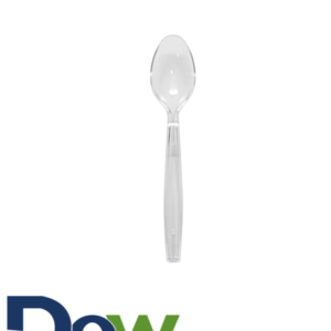 Clear Extra Heavy Weight PS Plastic Tea Spoon - 1000/Case