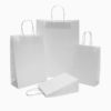 18" x 7" x 18¾" Jumbo White Shopping Bag with Handles - 200/Bundle - Image 3
