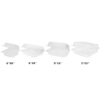 6" x 6" x 3" Clear PET Plastic Hinged Container - 500/Case - Image 4