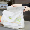 24" x 11" x 20" White Plastic Take Out Bag with Printed Thank You Design - 250/Box - Image 2