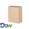 13" x 7" x 17" Large Brown Shopping Bag with Handles - 250/Bundle