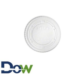 PET Plastic Lid for 1oz to 2oz. Souffle Cup / Portion Cup - 2500/Case