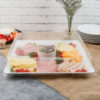 Clear Plastic Square Dome Lid for 18"x18" Square Platter - 40/Case - Image 2