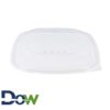 320oz Clear Square Lid for PET Plastic Bowl - 25/Case