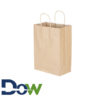 10" x 5½" x 13¼" Medium Brown Shopping Bag with Handles - 250/Bundle
