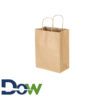 8" x 4½" x 10¼" Small Brown Shopping Bag with Handles - 250/Bundle