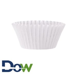 White Fluted Baking Cup 1 1/2" x 1"- 10000/Case