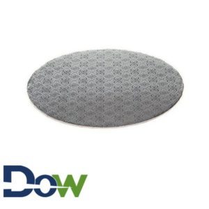 14" Fold-Under 1/4" Thick Silver Round Cake Drum - 50/Case