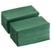 15" x 17"  Hunter Green 2-Ply Dinner Napkin, 1/8 fold - 1000/Case - Image 2