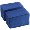 15" x 17" Blue 2-Ply Dinner Napkin, 1/8 fold - 1000/Case - Image 3