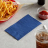 15" x 17" Blue 2-Ply Dinner Napkin, 1/8 fold - 1000/Case - Image 2