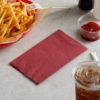 15" x 17" Burgandy 2-Ply Dinner Napkin, 1/8 fold - 1000/Case - Image 2