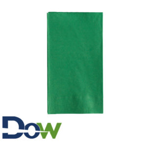 15" x 17" Green 2-Ply Dinner Napkin, 1/8 fold - 1000/Case