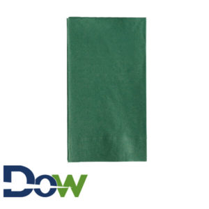 15" x 17"  Hunter Green 2-Ply Dinner Napkin, 1/8 fold - 1000/Case