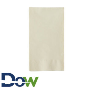 15" x 17" Ivory 2-Ply Dinner Napkin, 1/8 fold - 1000/Case