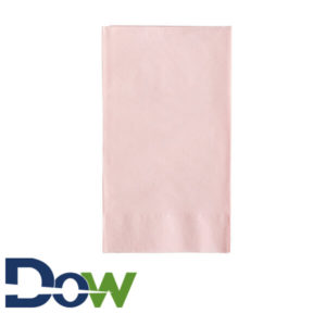 15" x 17" Pink 2-Ply Dinner Napkin, 1/8 fold - 1000/Case