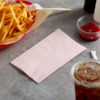 15" x 17" Pink 2-Ply Dinner Napkin, 1/8 fold - 1000/Case - Image 3