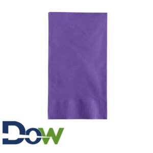 15" x 17"  Purple 2-Ply Dinner Napkin, 1/8 fold - 1000/Case