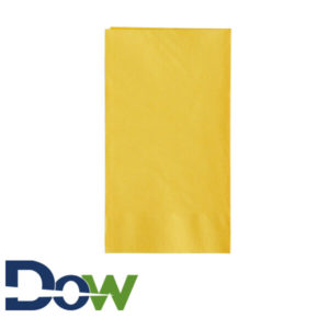 15" x 17" Yellow 2-Ply Dinner Napkin, 1/8 fold - 1000/Case