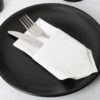 17" x 17" White Linen-Feel 1/8 Fold Dinner Napkin - 800/Case - Image 3
