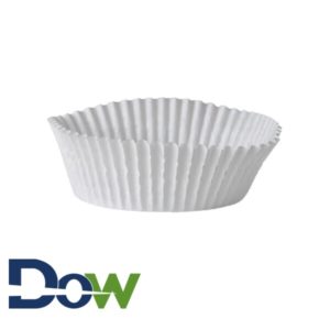White Fluted Baking Cup 3" x 1 1/4" - 10000/Case