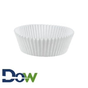 White Fluted Baking Cup 3 1/2" x 1 1/2"- 10000/Case