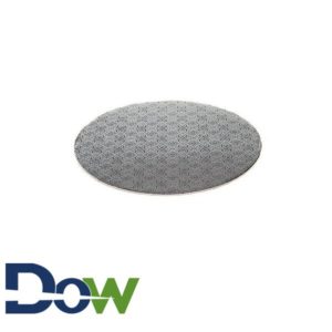 8" Fold-Under 1/4" Thick Silver Round Cake Drum - 50/Case
