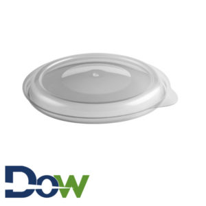 LH5800D Clear Anti-Fog Round Vented Dome Lid For 12-20oz Bowl - 500/Case