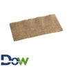 15 1/2" x 15 1/2" FashnPoint Burlap Print Gold Linen-Feel Dinner Napkin, 1/8 Fold - 800/Case