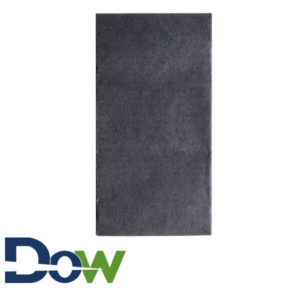 15 1/2" x 15 1/2" FashnPoint Black Linen-Feel Dinner Napkin, 1/8 Fold - 800/Case