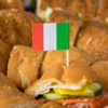 2 1/2" Italian Flag Food Pick - 144/Pack - Image 2