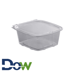 48oz Tamper-Evident Container with Flat Lid - 200/Case